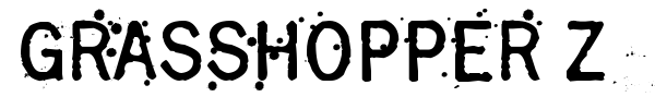 Grasshopper Z font preview